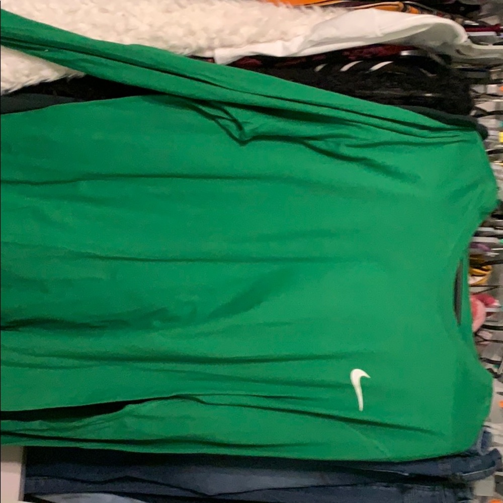 Green Nike long sleeve tee